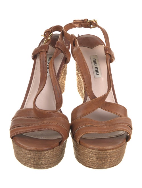 Miu Miu Leather Espadrilles