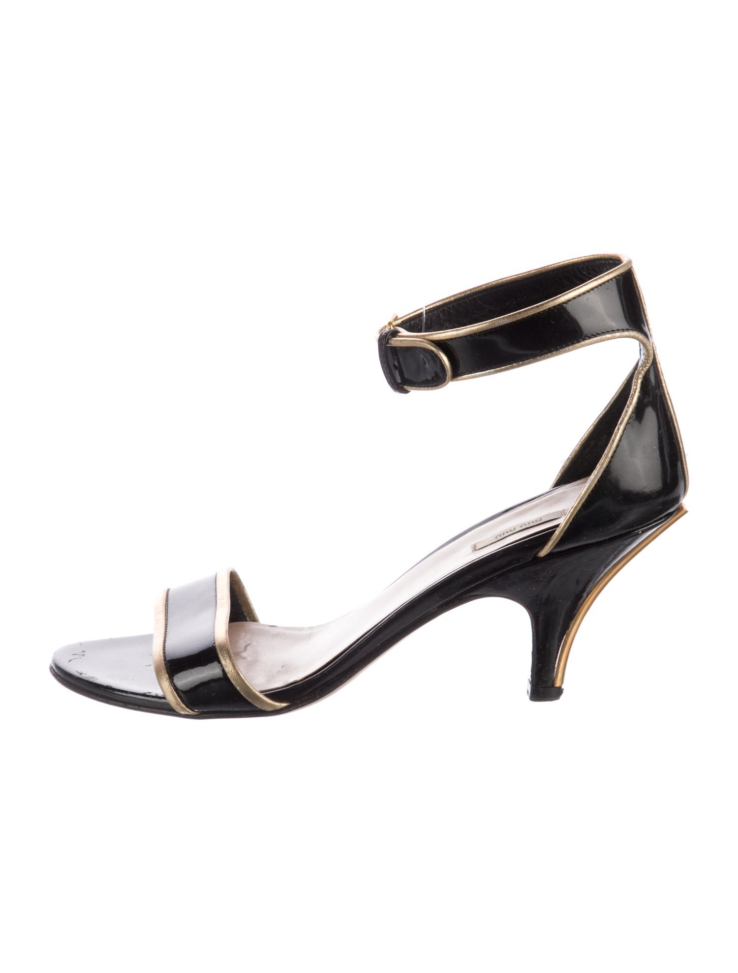 Miu Miu Patent Leather Sandals