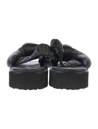 Miu Miu Leather Slingback Sandals