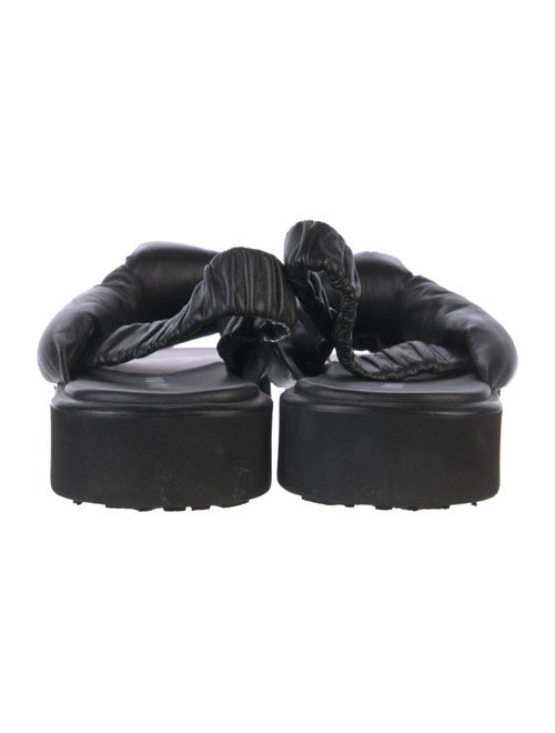 Miu Miu Leather Slingback Sandals