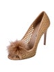 Miu Miu Mesh Crystal Embellishments Pumps