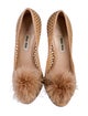 Miu Miu Mesh Crystal Embellishments Pumps
