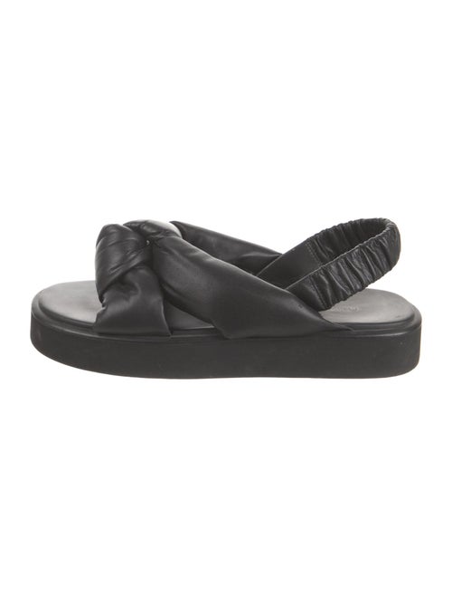 Miu Miu Leather Slingback Sandals