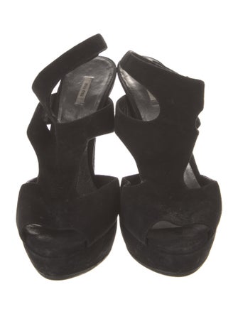 Miu Miu Suede Slingback Sandals