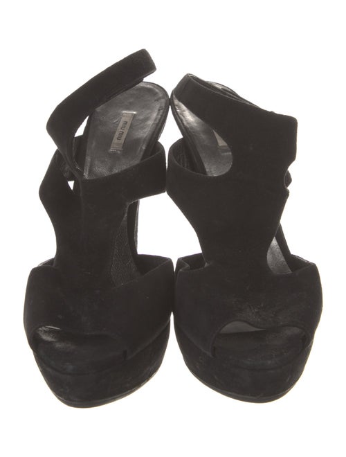 Miu Miu Suede Slingback Sandals