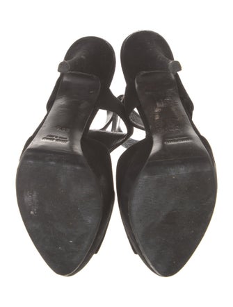 Miu Miu Suede Slingback Sandals