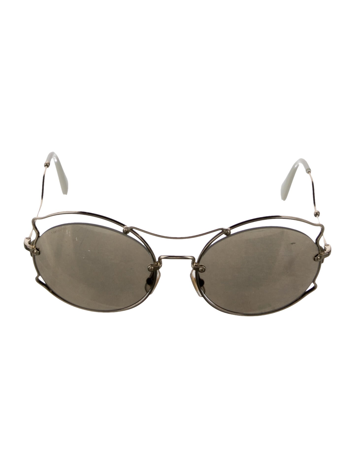 Miu Miu Round Tinted Sunglasses