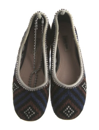 Miu Miu Patterned Ballet Flats