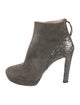 Miu Miu Suede Glitter Accents Boots