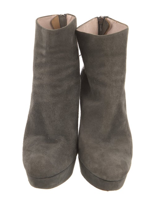 Miu Miu Suede Glitter Accents Boots