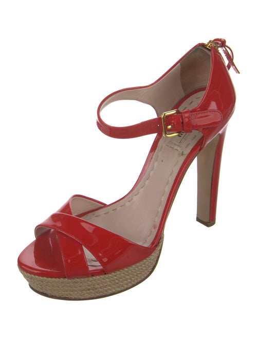 Miu Miu Patent Leather Sandals