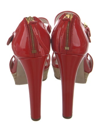 Miu Miu Patent Leather Sandals