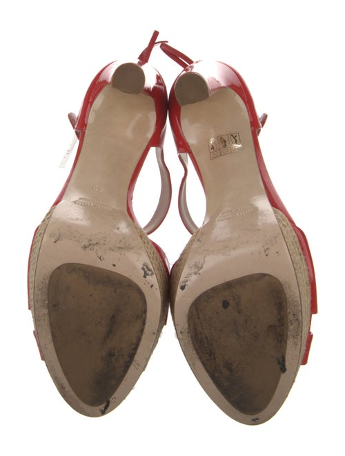 Miu Miu Patent Leather Sandals