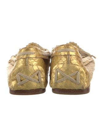 Miu Miu Snakeskin Ballet Flats