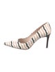 Miu Miu Leather Striped Pumps