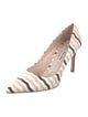Miu Miu Leather Striped Pumps