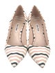 Miu Miu Leather Striped Pumps