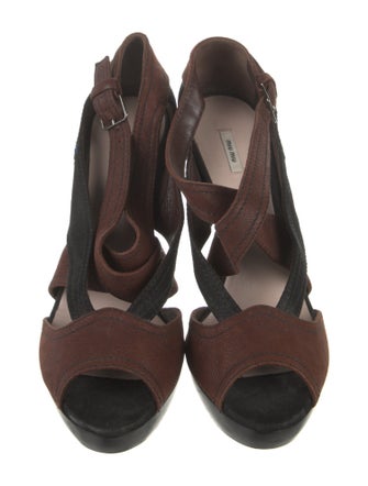 Miu Miu Suede Slingback Sandals