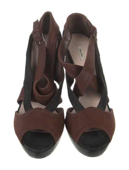 Miu Miu Suede Slingback Sandals