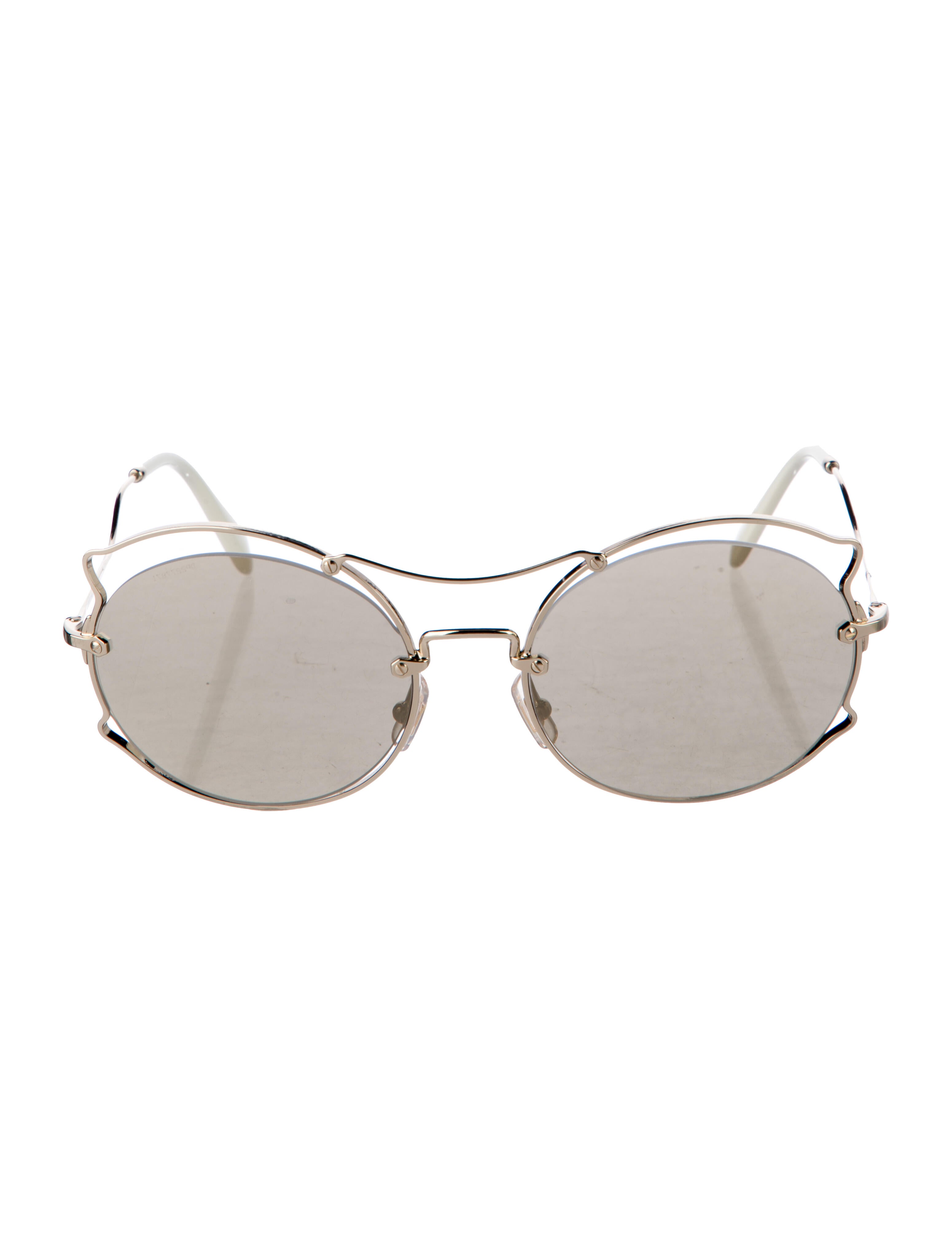 Miu Miu Cat-Eye Mirrored Sunglasses