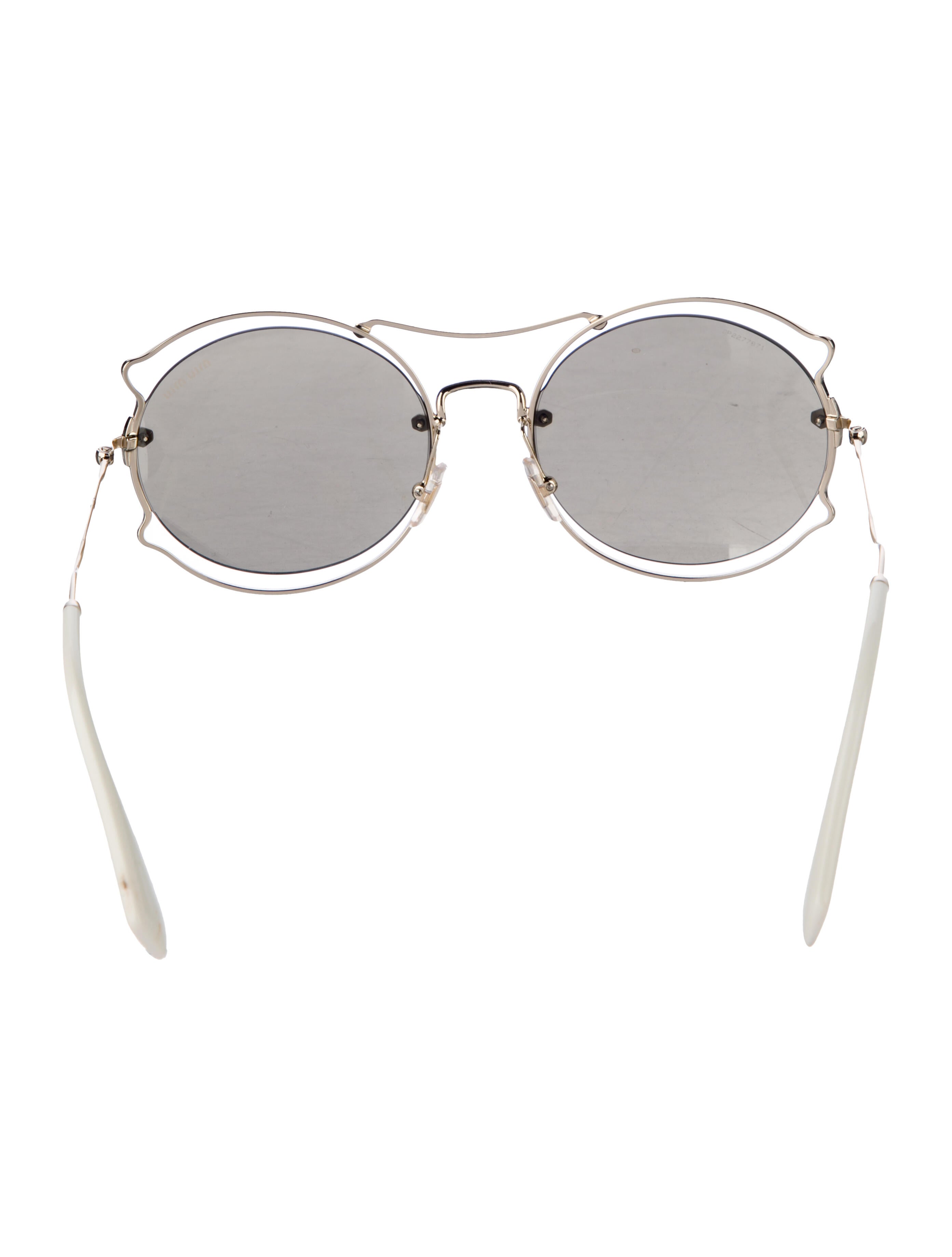 Miu Miu Cat-Eye Mirrored Sunglasses