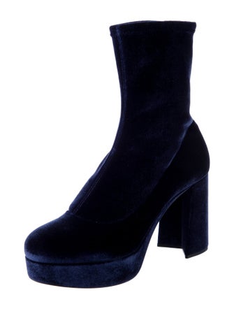 Miu Miu Velvet Sock Boots