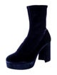 Miu Miu Velvet Sock Boots