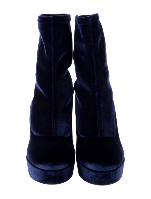 Miu Miu Velvet Sock Boots