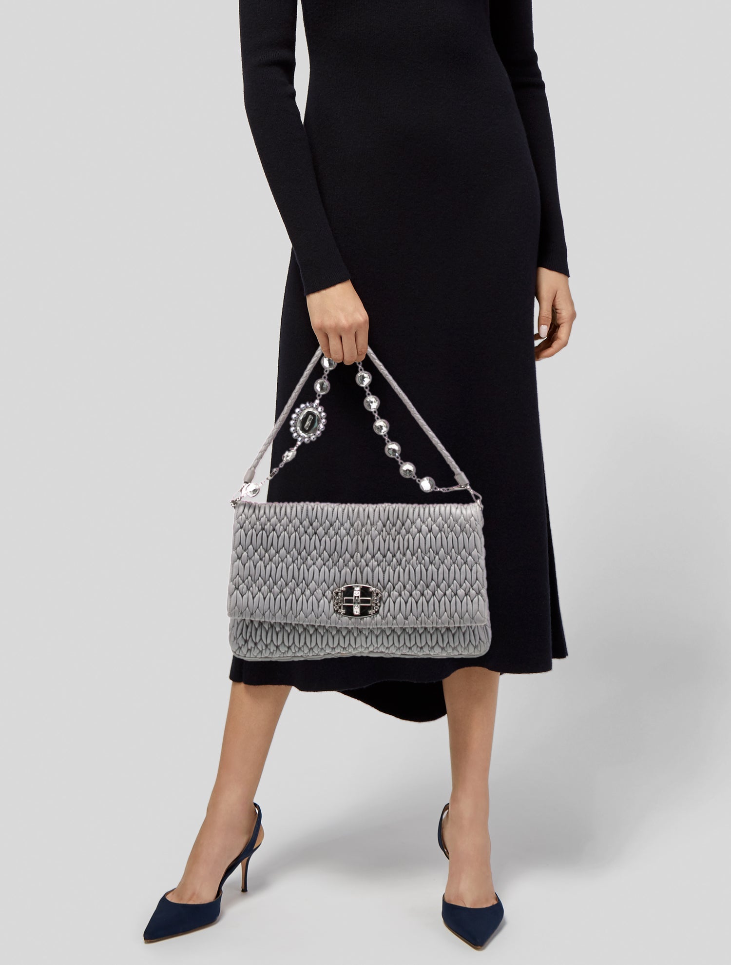 Miu Miu Lambskin Shoulder Bag