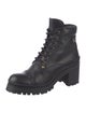 Miu Miu Leather Combat Boots
