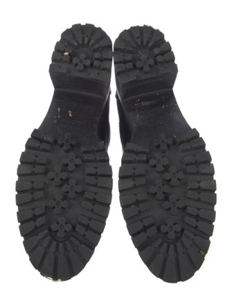 Miu Miu Leather Combat Boots