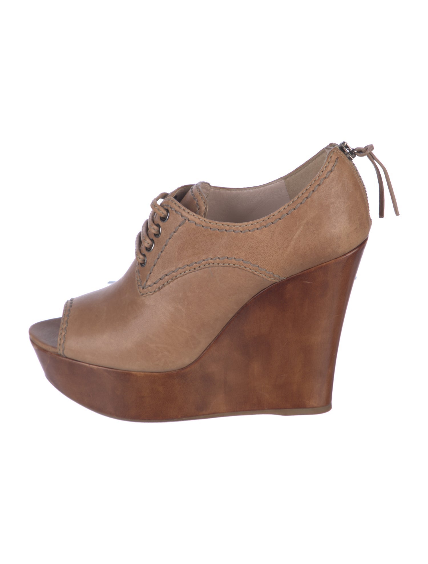 Miu Miu Leather Slingback Sandals