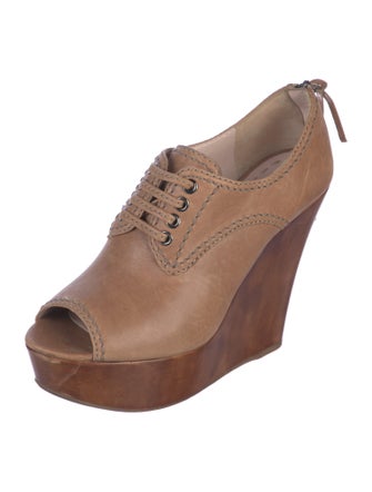 Miu Miu Leather Slingback Sandals