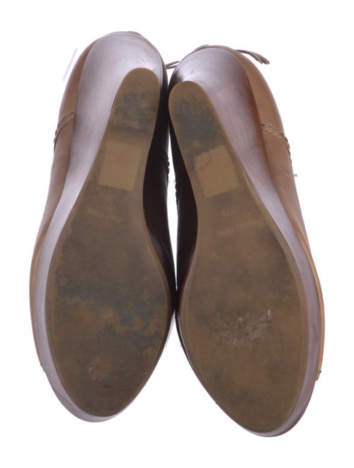 Miu Miu Leather Slingback Sandals