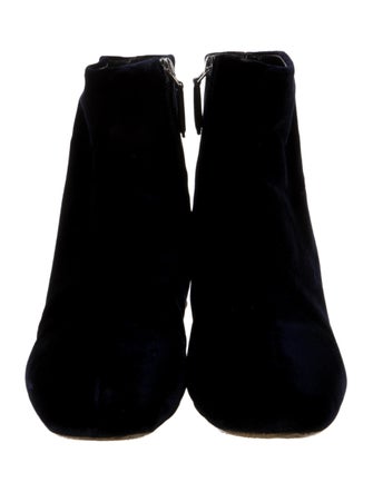 Miu Miu Velvet Crystal Embellishments Boots