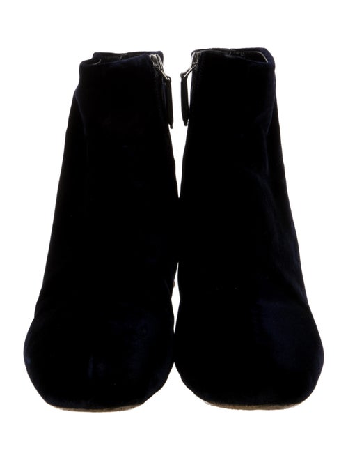 Miu Miu Velvet Crystal Embellishments Boots