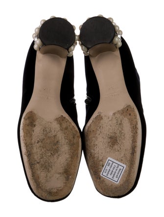 Miu Miu Velvet Crystal Embellishments Boots