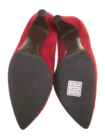 Miu Miu Suede Colorblock Pattern Pumps