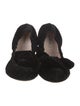 Miu Miu Velvet Bow Accents Ballet Flats