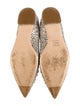 Miu Miu Faux Pearl Accents Glitter Flats
