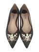 Miu Miu Glitter Crystal Embellishments Flats