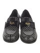 Miu Miu Patent Leather Studded Accents Loafers