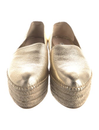 Miu Miu Leather Espadrilles