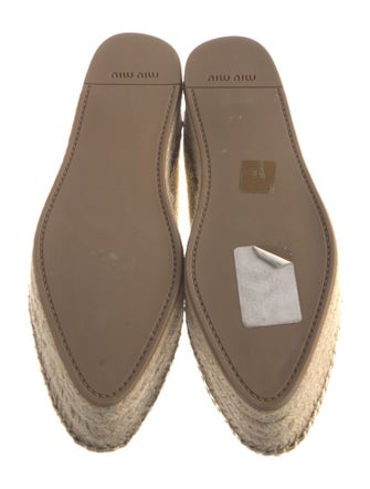 Miu Miu Leather Espadrilles