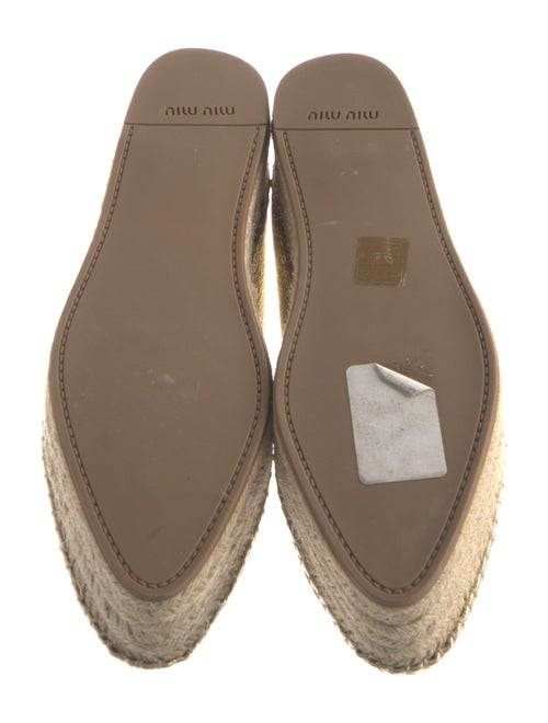 Miu Miu Leather Espadrilles