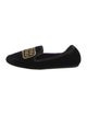 Miu Miu Velvet Grosgrain Trim Loafers