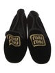 Miu Miu Velvet Grosgrain Trim Loafers