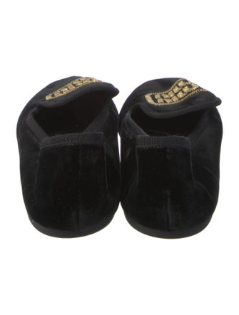 Miu Miu Velvet Grosgrain Trim Loafers