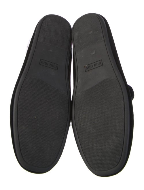 Miu Miu Velvet Grosgrain Trim Loafers