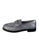 Miu Miu Leather Crystal Embellishments Loafers